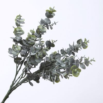 [COD] Kwai Fong simulation plant 7-fork eucalyptus leaf money fake flower home wedding decoration green potted