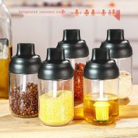 Support wholesale Kitchen seasoning jar glass salt jar household combination seasoning bottle kitchen storage sugar monosodium glutamate bottle oil pot set