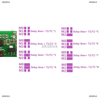 sksbvx มอเตอร์ไฟฟ้ากระแสตรง5V 6V 9V 12V สวิตช์รีเลย์ควบคุมเวลาแบบย้อนกลับได้ปรับรีเลย์2A ไดรฟ์ปัจจุบัน5000S 0.1setp