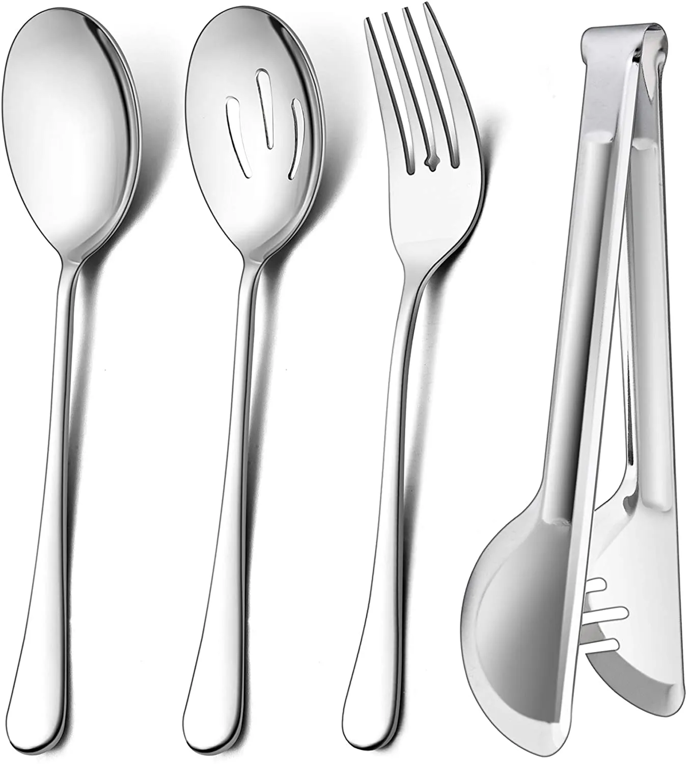 large serving spoons stainless steel