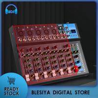 Besiya Audio Mixer Platform 7ช่อง MP3คอนโซลมิกซ์เสียงสำหรับปาร์ตี้ DJ Home