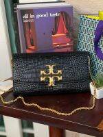 กระเป๋าถือ หรือ สะพาย TORY BURCH ELEANOR CROC EMBOSSED LEATHER CLUTCH