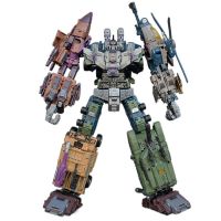 Jinbao Bruticus G1 GT หุ่นยนต์รถแปลงร่างของเล่นตุ๊กตาขยับแขนขาได้ชิ้นเอกโมเดลภาพยนตร์ขนาดใหญ่ Warbotron 43ซม.