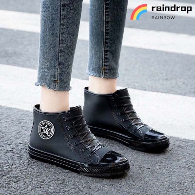 ส่งเร็ว📣 Women shoes รองเท้ากันฝน รองเท้าบูท กันน้ำ กันน้ำมัน ส้นหนา ฤดูฝน รองเท้ากันลื่น รองเท้าทำงาน👍