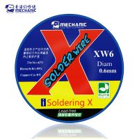 MECHANIC XW5/6 Lead-Free Solder Wire 0.5/0.6mm 40g Low Temperature 138 Degree Celsius Welding Tin Wire for IPhone X/XS/XR/Xs MAX