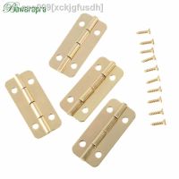 4Pcs 37x17mm Furniture Hinges Screws Jewelry Wooden Box Door Butt Decorative Small Hinge for Cabinet Drawer Furniture Hardware