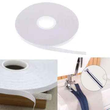 6 Rolls White Black Double Sided Sewing Accessory Adhesive Tape Cloth  Apparel Fusible Interlining Iron on Melt Omentum