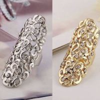 【YF】✔  Milangirl Fashion Exaggerate Hollow Out Gold Color Big Knuckle Rings for Jewelry Gifts Wedding