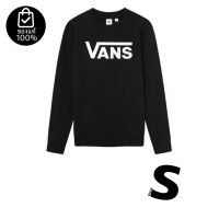 เสื้อVANS V CREW SWEATER BLACK  (สินค้ามีประกันแท้)