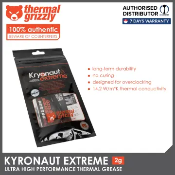 Thermal Grizzly - Kryonaut thermal paste - For cooling all processors,  graphics cards and heat sinks in computers and consoles (2 Grams) :  : Computers & Accessories
