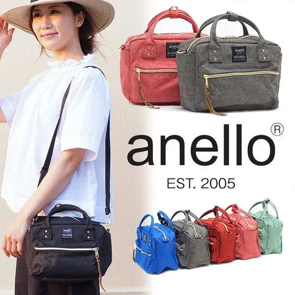 Anello AT-C1223 Shoulder Mini Boston Bag Pink Polyester Japan Tracking New