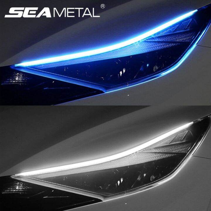 Pieces Led 2 Drl Signal Light Daytime Running Lights Diy Flexible