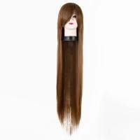 【jw】๑₪ Wig Fei-Show Synthetic Resistant CM/40 Inches Straight Auburn Hair Costume Hairpiece