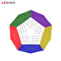 Szginger Yuxin Huanglong 7x7x ของเล่นสำหรับเด็กลูกรูบิคความเร็ว7คิวบิกแบบสิบสองด้านสำหรับ Kado Ulang Tahun