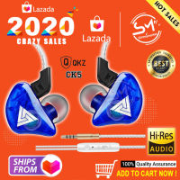 QKZ CK5 หูฟังอินเอียร์ สเตอริโอ คล้องหู ควบคุมสายสนทนา มีไมโครโฟน HiFi Earphone Sport Earbuds Stereo เสียงดี เบสแน่น โดนใจคนฟังเพลง สายยาว 1.2 เมตร