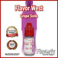 Flavor West Grape Soda - กลิ่นน้ำองุ่นโซดา - กลิ่นผสมอาหาร - ผ่านการรับรองจาก อย. ประเทศไทย บรรจุและขายโดย Flavorfy กลิ่นผสมอาหารอเนกประสงค์ เหมาะสำหรับ ลูกอม, กัมมี่, น้ำผลไม้, เบเกอรี่, ไอศครีม, ของเหลวอื่่นๆ