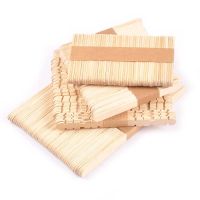 50Pcs Multi Size Natural Wooden Popsicle Stick For Kids Educational Toys Wood Ice Cream Sticks Handmade Arts DIY Craft Supplies Bar Wine Tools
