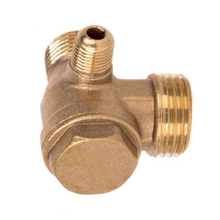 c63b-3-port-brass-male-threaded-check-valve-connector-tool-for-air-compressor-prevent