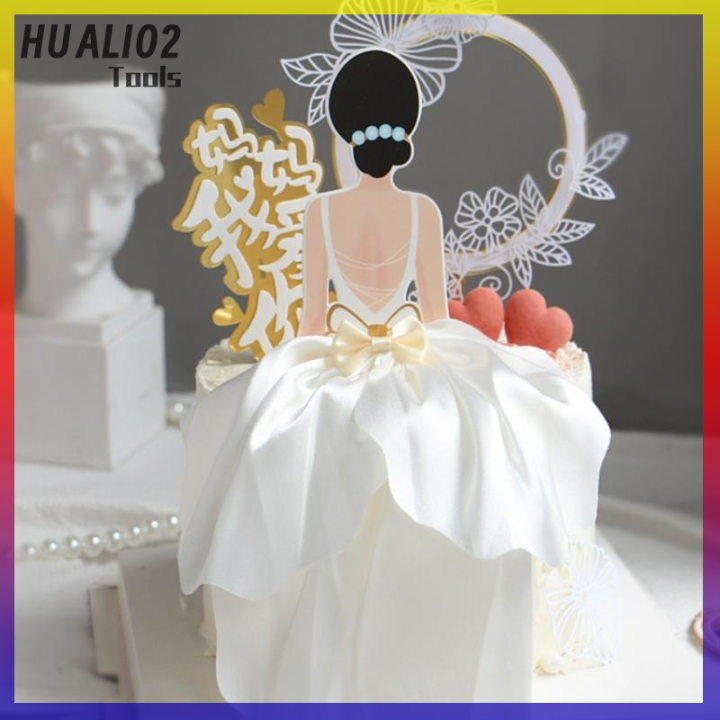 huali02-back-silk-gauze-กระโปรงแฮปปี้เค้กสาววันเกิดตกแต่งปาร์ตี้เค้กตกแต่ง