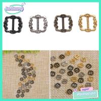 TANTUANG 20/40pcs ใหม่ล่าสุด Mini Ultra-small 4 สี ปุ่มเข็มขัดลาย หัวเข็มขัดตุ๊กตา DIY หัวเข็มขัดไตรไกลด์ อุปกรณ์เสริมกระเป๋าตุ๊กตา