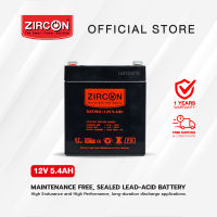 ZIRCON เเบตเตอรี่เครื่อง UPS ขนาด 12V5.4Ah ของแท้ ส่งไว ประกัน 1 ปี -Official Store-