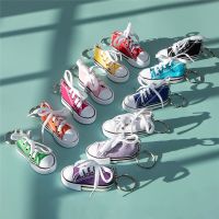 【VV】 Canvas Sneaker Keychain Tennis Shoes Chain Sport Keyrings for Men Hangings Couple Friend