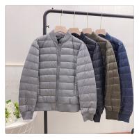 ZZOOI 2023 Autumn Winter Men Baseball Collar Down Coat Ultra Light White Duck Down Jacket Parkas Male Short Loose Oversize Outwears