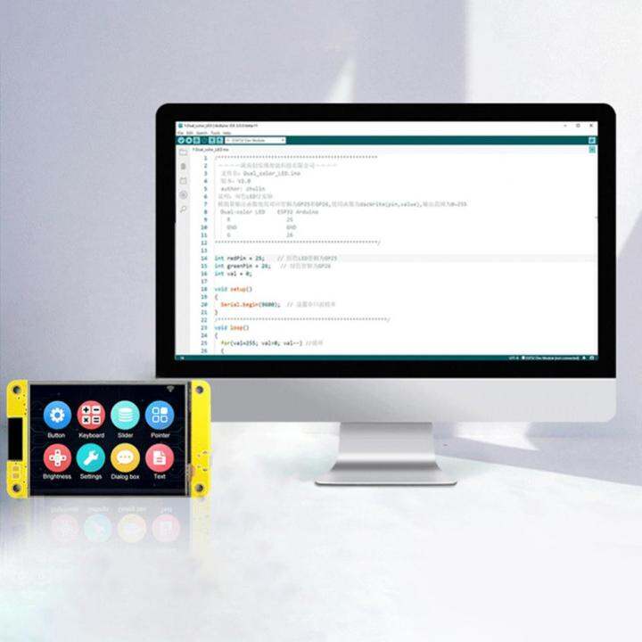 บอร์ดพัฒนา-esp32-2-8นิ้วจอ-lcd-โมดูลการพัฒนาหน้าจอระบบสัมผัส-tft-dual-core-mcu-wifi-บลูทูธเข้ากันได้กับหน้าจออัจฉริยะ-rgb