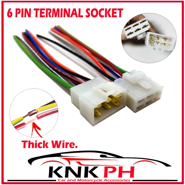 6 Pin 6PMF Male Female Wire Socket Wire Cord Connector Plug Socket with