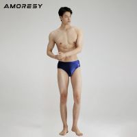 AMORESY Eros Series Mens Underwear Solid Color Glossy Breathable Sports Ice Silk Briefs