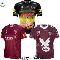 NRL manley airport home short-sleeved offers native leopard coat Rugby clothing male Rugby jerseys