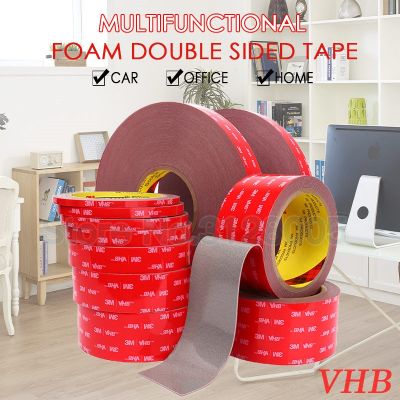 Mobil Khusus 3M Double Sided Tape VHB 5608 0.8Mm Kuat Akrilik Busa Perekat Rumah Kantor Kamar Mandi Dapur Foto Bingkai Dinding Dekorasi