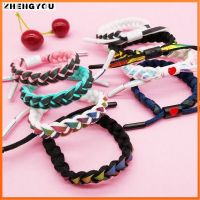 COD SDGREYRTYT 【ZHENGYOU】Little Lion Shoelace Heart Bracelet Woven Wristband Lightweight Holographic Reflective Couple Bracelet