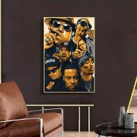 Cool Rap Hip Hop Star โปสเตอร์สำหรับ Wall Art ตกแต่งห้องนอนเด็กหรือห้องนั่งเล่นคุณภาพสูงภาพวาดผ้าใบยอดนิยมตัวอักษร