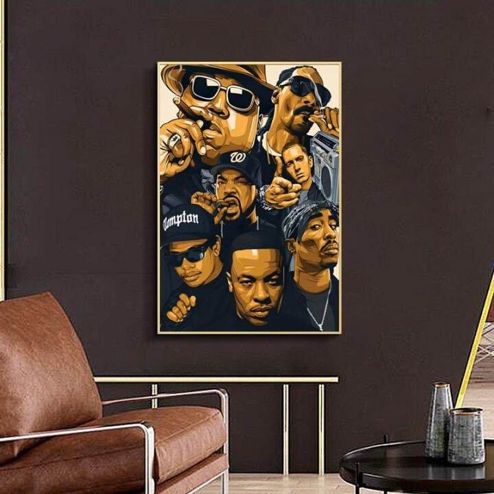 Cool Rap Hip Hop Star Poster untuk hiasan seni dinding di bilik tidur ...