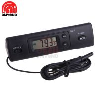 Auto Mobil Digital Thermometer dengan 2 Pemeriksaan Di KELUAR/Temperature Meter Fahrenheit Celcius Thermometer Clock Auto Aksesoris untuk Mobil