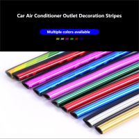 10Pcs Car Air Conditioner Outlet U-Shape Moulding Trim Strips Colorful Strip Styling Accessories