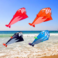 【cw】free shipping dolphin kite flying toys outdoor game sports nylon kite line animated kites string inflatable kite Parachute koi ！