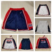 ขายเสื้อผ้าบาสเกตบอลสูง NBA Mens USA Basketball Team Classics Swingman Shorts Beach Pants Sports Shorts