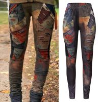 Women Retro Pants Fashion Patchwork High Waist Sports Yoga Pants Running Fitness Leggings Workout Gym Clothes Plus Size 5XL