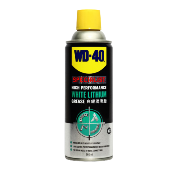 wd-40-สเปรย์จารบีขาวสูตรเข้มข้น-ไวท์-ลิเธียม-specialist-white-lithium-ป้องกันสนิม-หล่อลื่น-ขนาด-360-ml-สเปรย์จาระบีขาวสำหรับหล่อลื่น-ใช้หล่อลื่นโลหะ