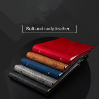 A4B5 Horizontal Loose Leaf Notebook Notepad Soft Leather Plan Book Cornell Notepad Creative Mind Map Notebook Gift for Youth