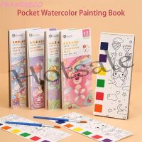 【hot sale】 ❦ B02 FRANCESCO Watercolor Painting Book Portable Gouache Art Adults Gouache Picture Book Drawing Artist Tool Set Graffiti Book Coloring Book Set Painting Blank Doodle Book Set