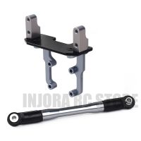 Metal Servo Stand Mount with Steering Link Rod for 1/10 RC Rock Crawler Car AXial SCX10 II 90046 AR44 Axle Upgrade Parts