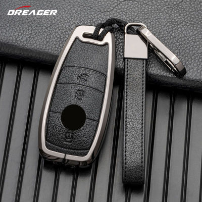 Alloy Leather Key Case For Mercedes Benz Class C A E S G 220 Amg Eqa Eqb Eqc Gla Glb Glc Cle Cla W205 Car Key Cover Keychains