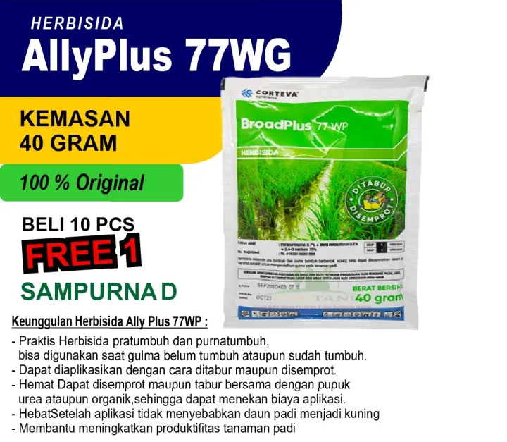 (PROMO 2 SACHET) Herbisida Pembasmi Hama Pada Padi Rumput , Obat Rumput ...