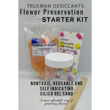 Silica Sand Flower preservation Kit, Fine Silica gel, Dried flowers, BC64736