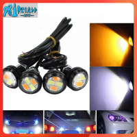 RTO 23มม. 5630 5730 4SMD หลอดไฟนกอินทรีสำหรับขับรถในเวลากลางวันหลอดไฟ DRL สองสีสลับกลับป้ายจอดรถถอยหลัง