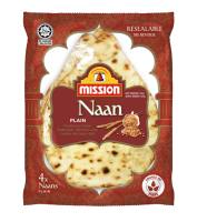 Mission Naan Plain  320g แผ่นแป้งนาน ขนาด 320 กรัม (0098)