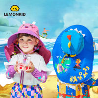 Lemonkid เด็กครีมกันแดดหมวกหมวกปีกใหญ่สบายระบายอากาศดูดซับเหงื่อแห้งเร็วแบบพกพาฤดูร้อนหมวกฤดูร้อน LK2220038